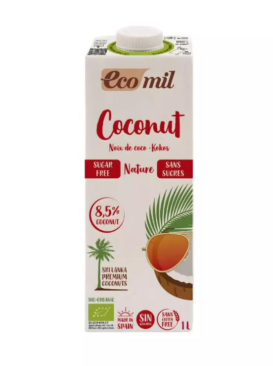 Bebida de Coco, Sin Azúcar, 1 L