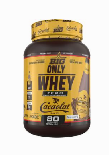 BIG Only Whey Tolerase Concentrado Proteína, 1 Kg