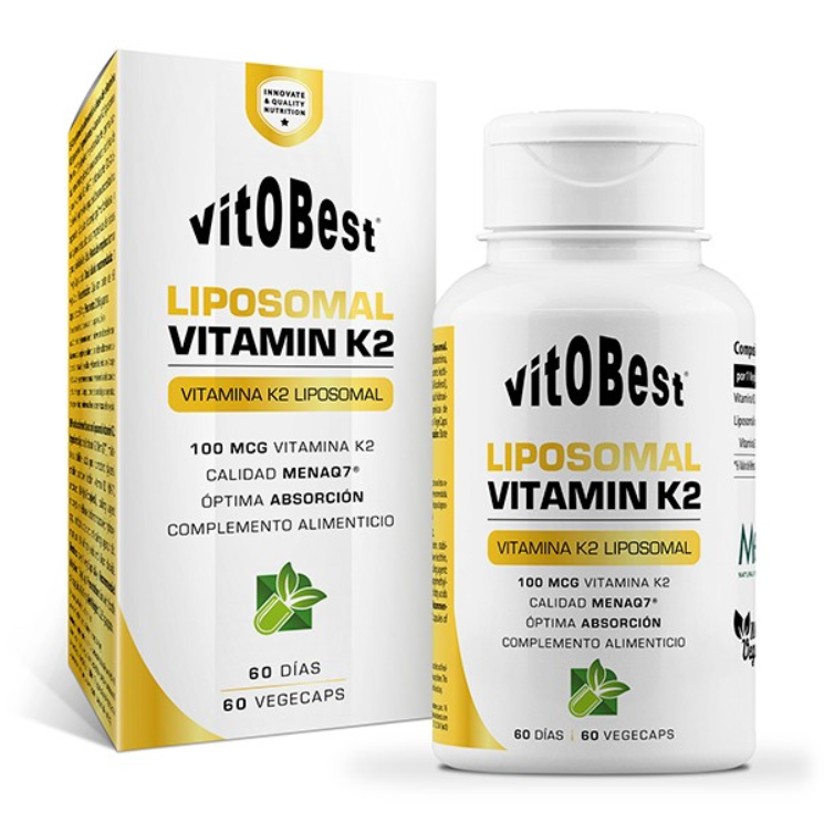 Vitamina K2, Liposomal, 60 vegecaps, Complemento Alimenticio
