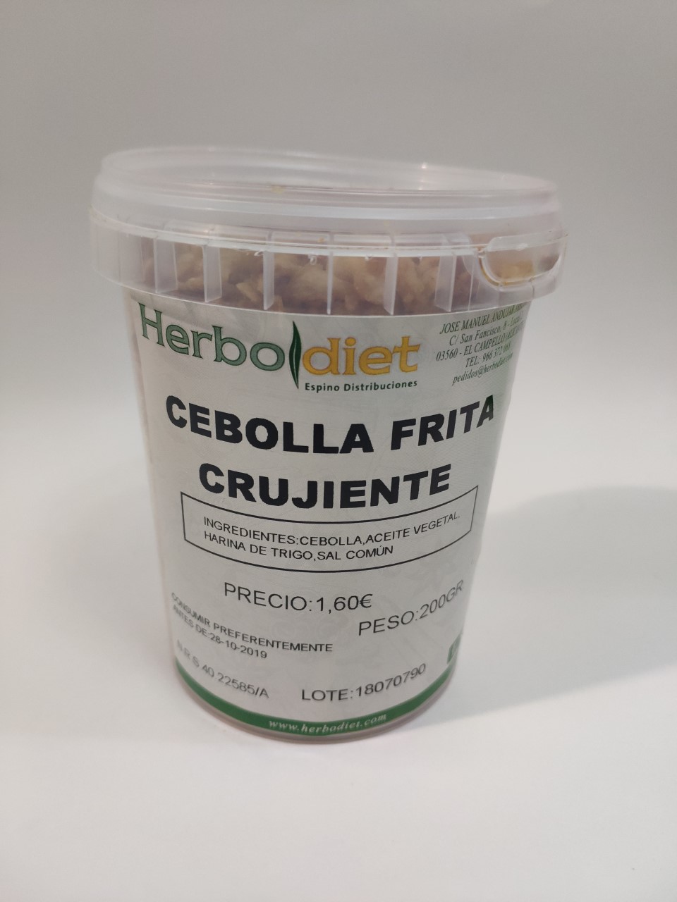 Cebolla Frita Crujiente, 200g