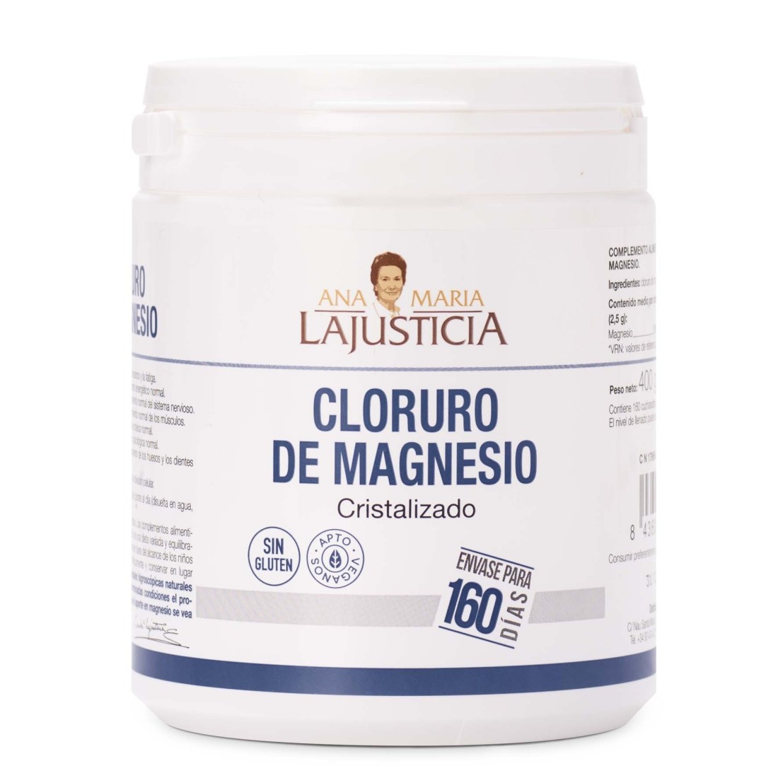 Cloruro de Magnesio Cristalizado, 400 gr