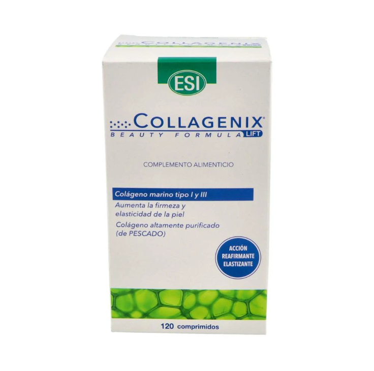 Collagenix, Colágeno Marino Tipo 1 y 3, 120 Comprimidos