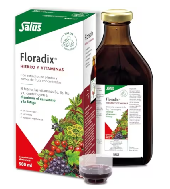 Floradix, Hierro y Vitaminas