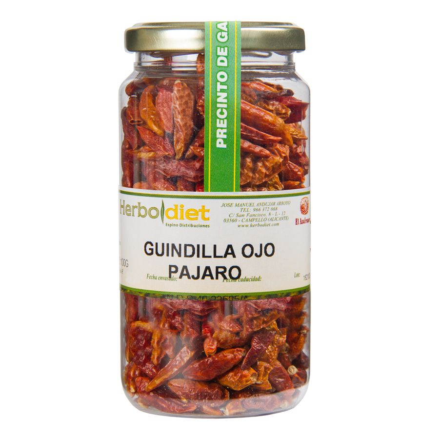 Guindilla Ojo de Pájaro, 60 g.