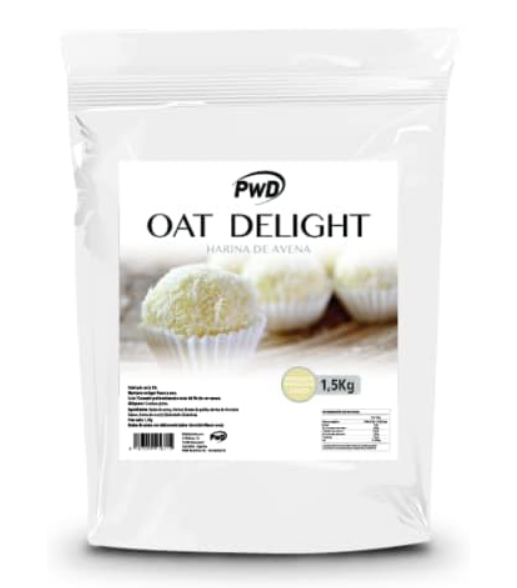 Harina de Avena, Chocolate Blanco con Coco, 1,5 Kg