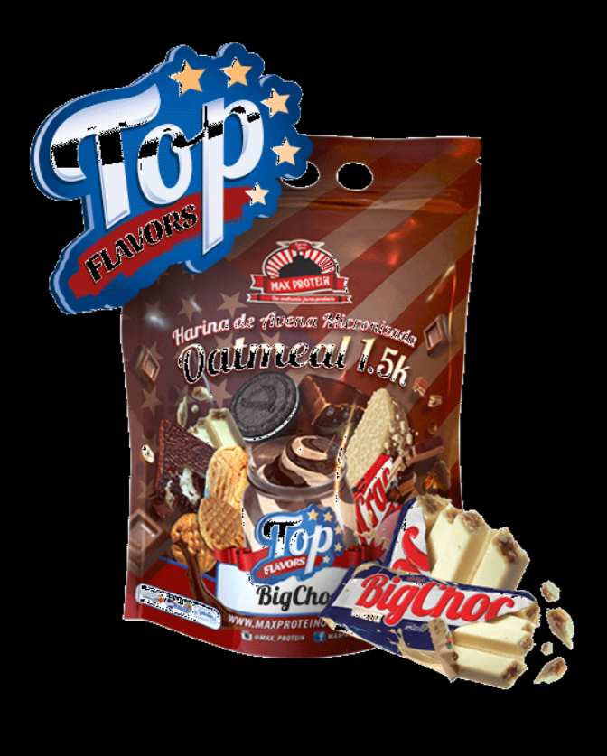 Harina de Avena Micronizada, White BigChoc, 1,5 Kg