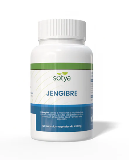Jengibre, 120 Cápsulas Vegetales de 430 Mg
