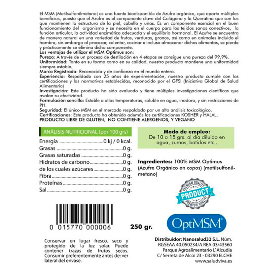 OptiMSM, 250 g.