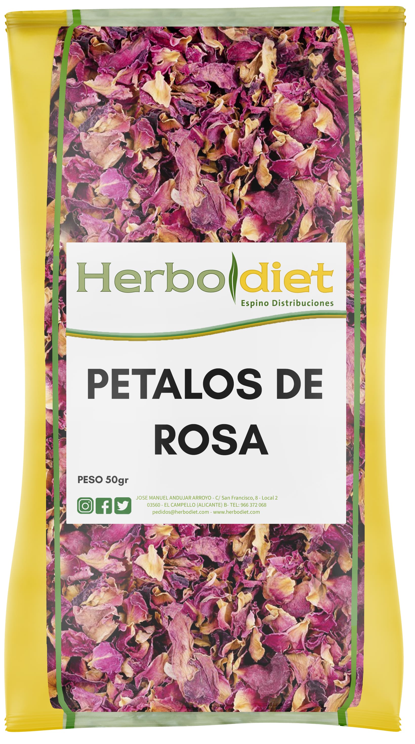 Petalos de Rosa, 50gr