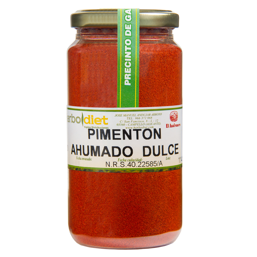 Pimentón Ahumado Dulce, 200 g.
