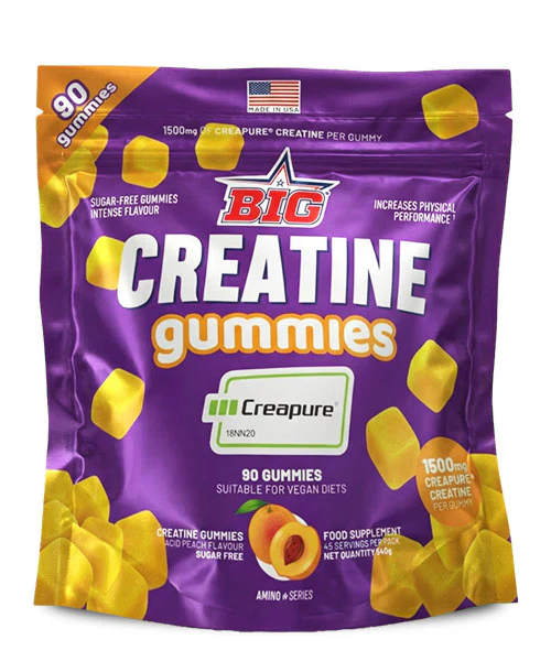 Gominolas de Creatina, Melocotón Ácido , 90 gominolas, Monohidratos