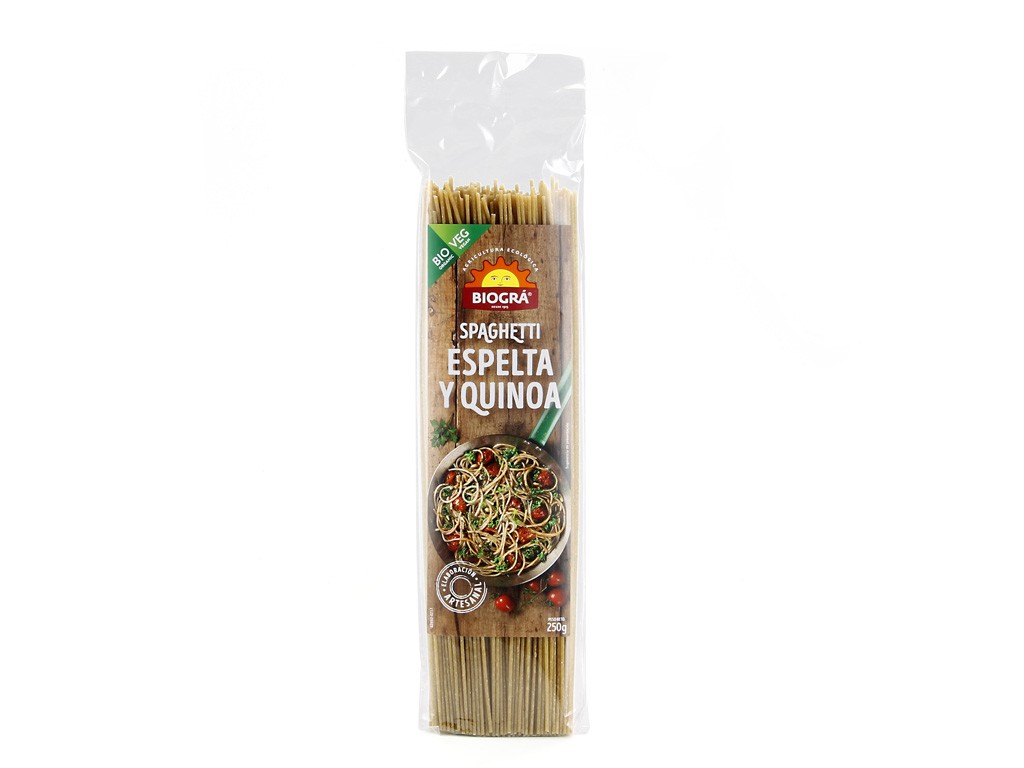 Spaghetti Espelta y Quinoa, 250 g.