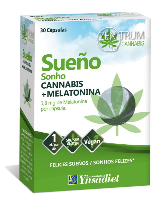 Sueño, Cannabis + Melatonina, 30 Cápsulas