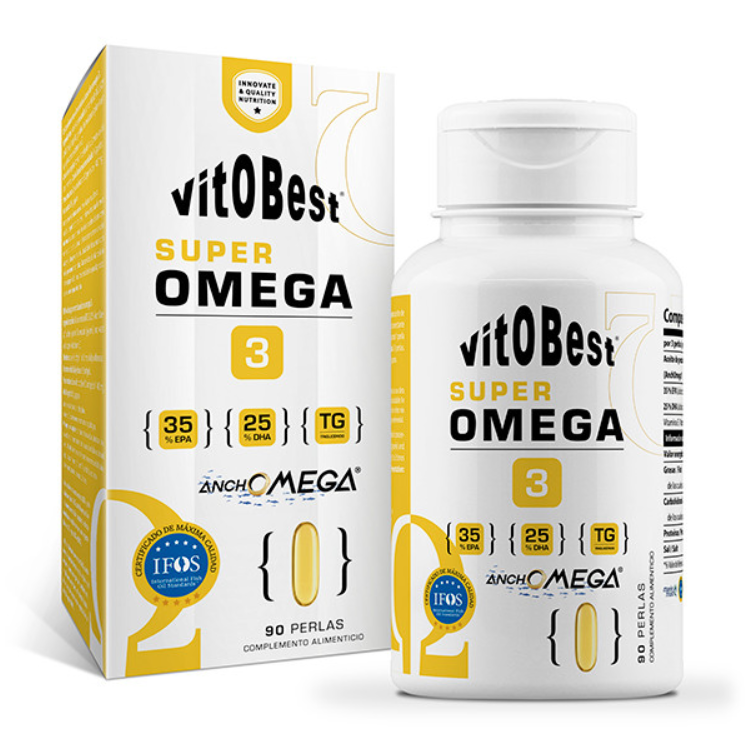 Super Omega 3,90 Perlas, Complemento Alimenticio.