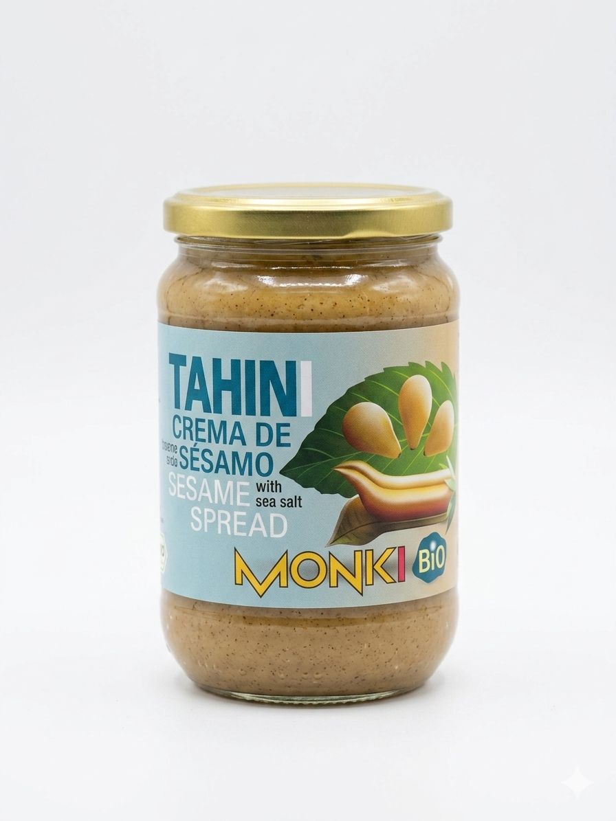 Tahini Crema de Sésamo BIO con Sal Marina, 650 g