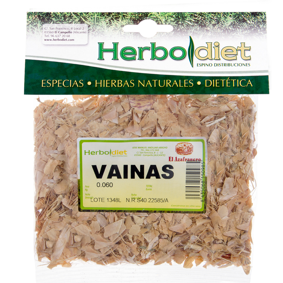 Vainas, 60 g.