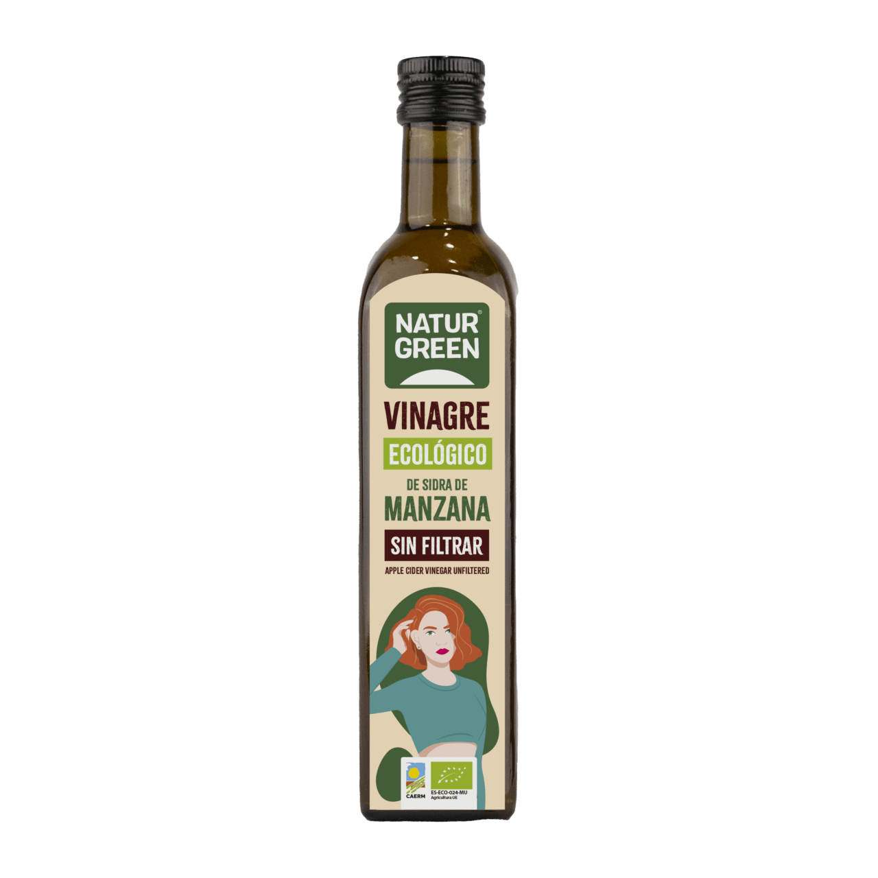 Vinagre de Sidra de Manzana Sin Filtrar, 500ml