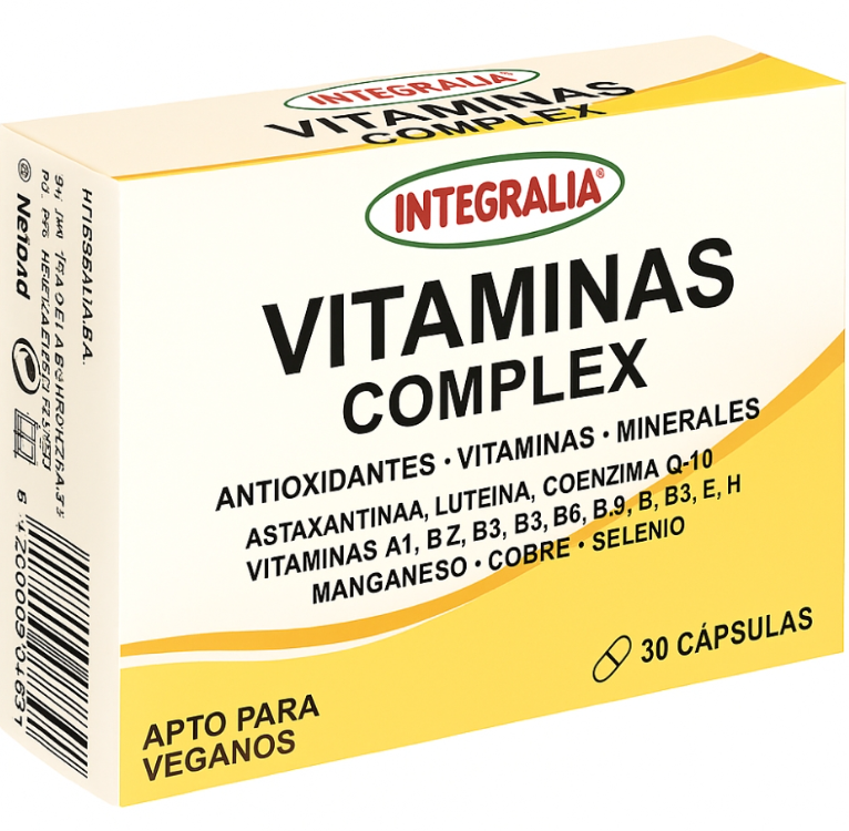 Vitaminas Complex, 30 Cápsulas